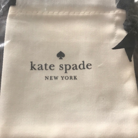 NWT Kate Spade Rose Gold Sparkling Bow Studs with dust bag - Picture 6 of 7